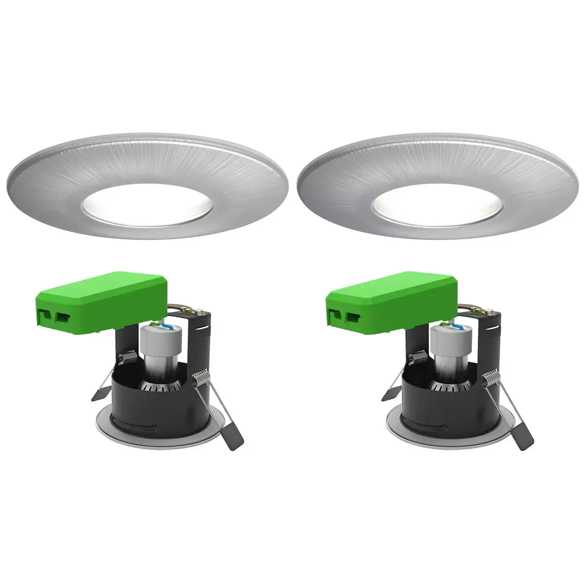 4lite WiZ Connected LED IP65 Fire Rated Downlight, Pack of 2, available in 3