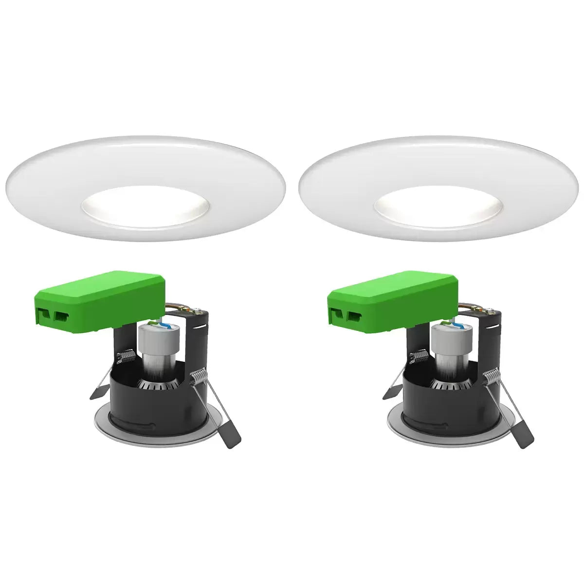 4lite WiZ Connected LED IP65 Fire Rated Downlight, Pack of 2, available in 3