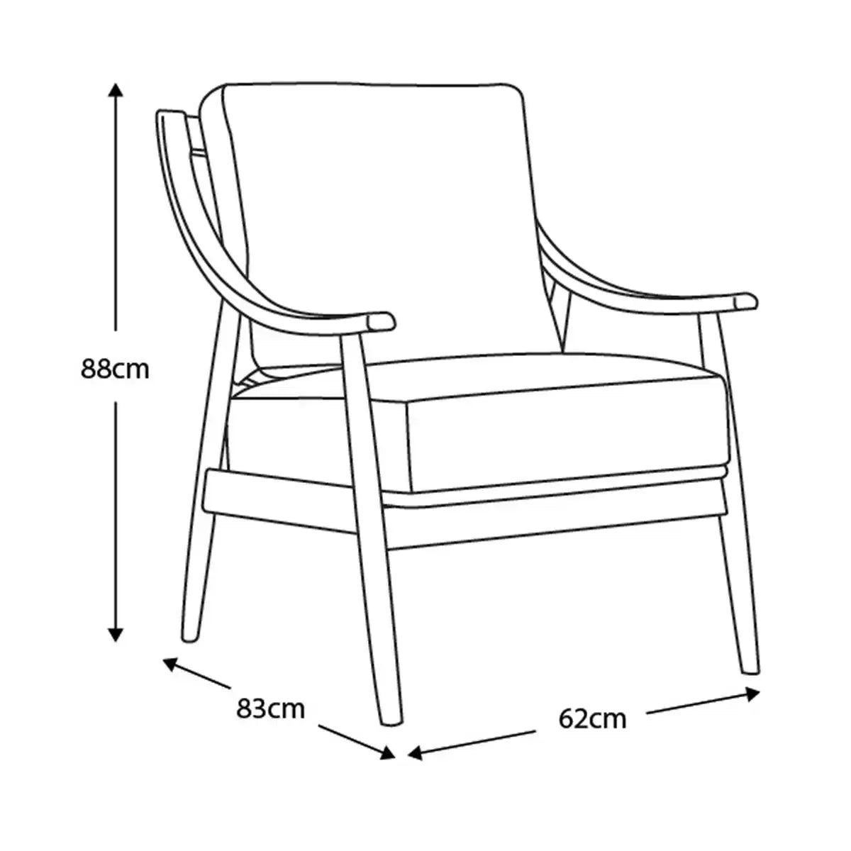 Gallery Reliant Brown Leather Armchair