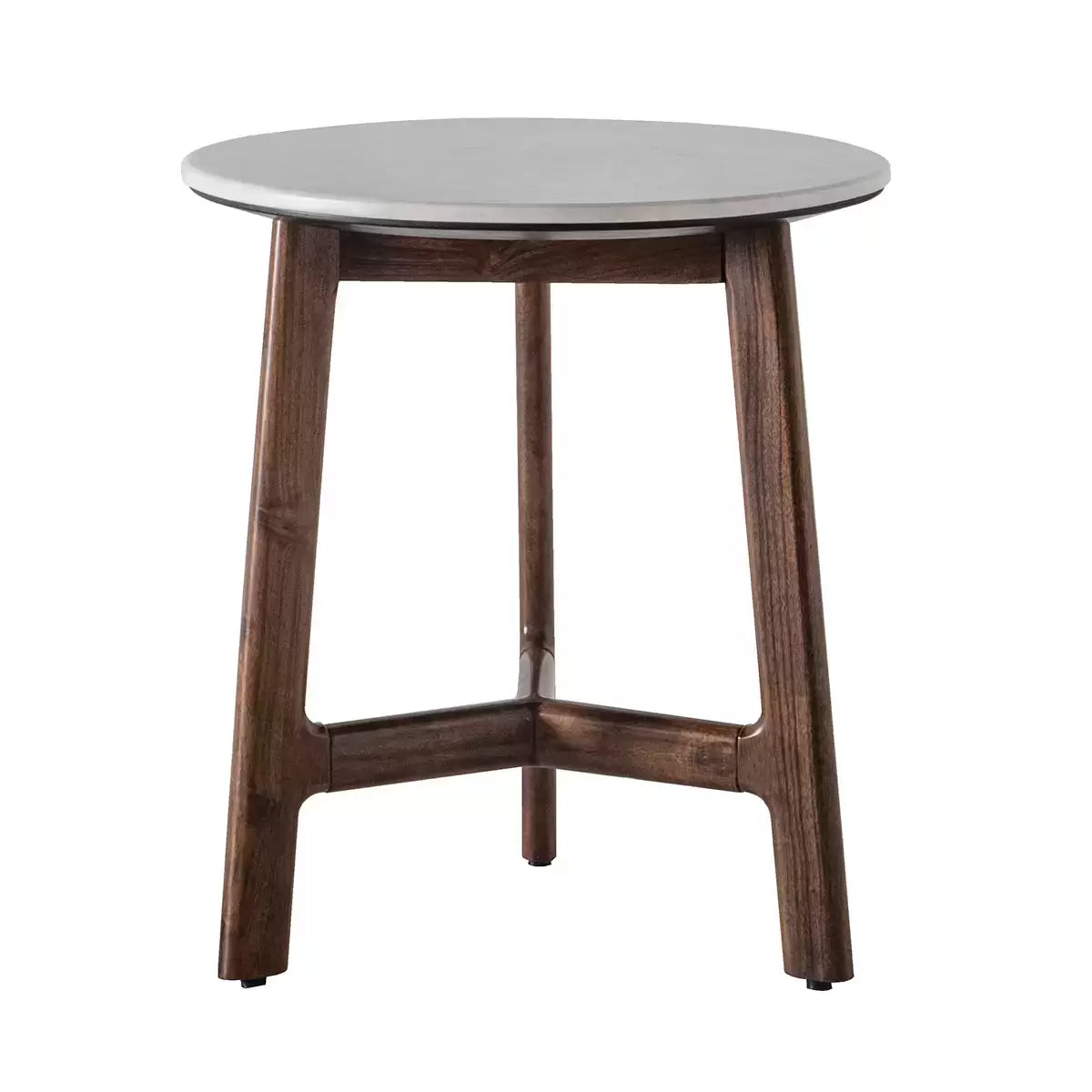 Gallery Barcelona White Marble Top Side Table