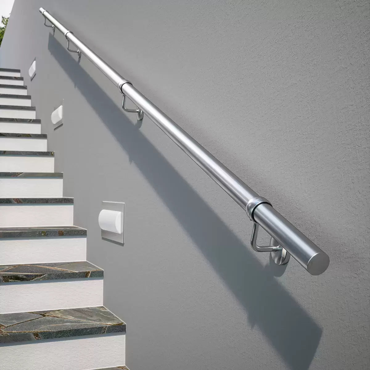Rothley Stainless Steel Hand Rail Kit, 3.6m - available in 3 Finishes