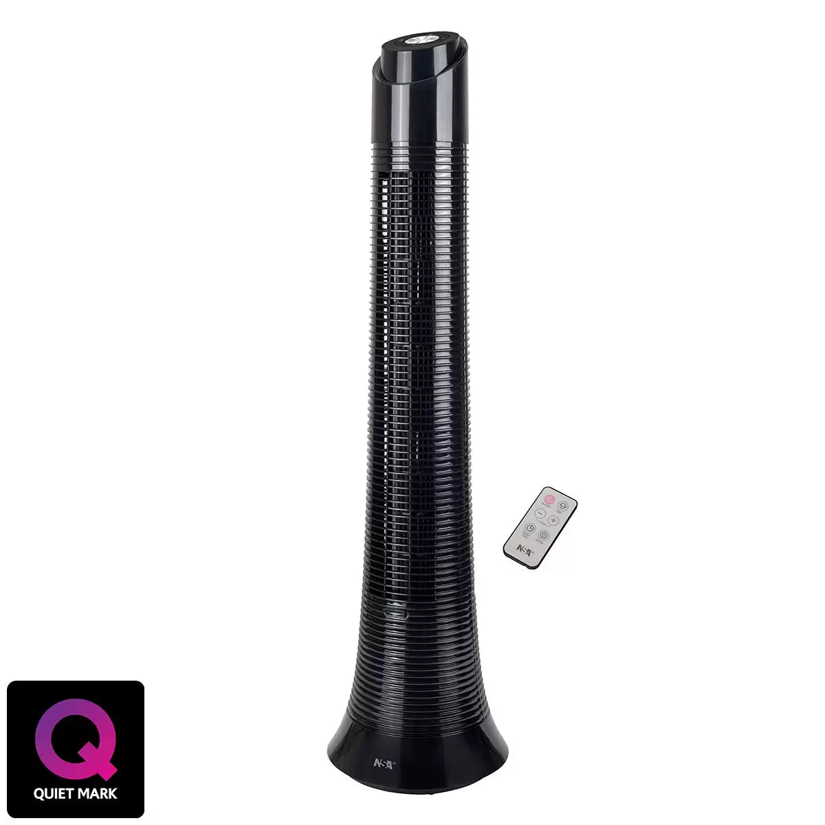 NSA Column Fan With Remote Control, Black TFDC-60-RC/bk