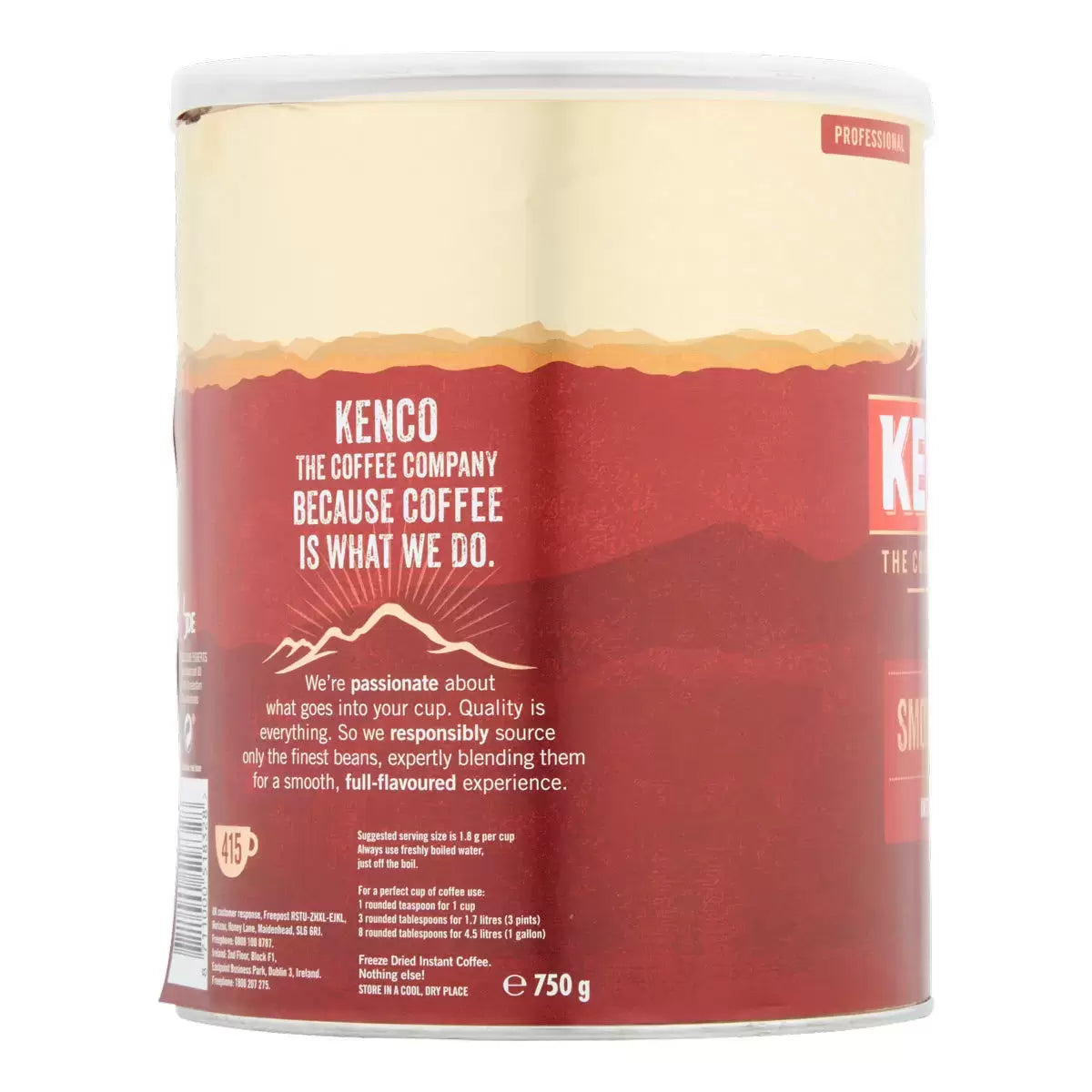 Kenco Smooth Instant Coffee Granules, 6 x 750g