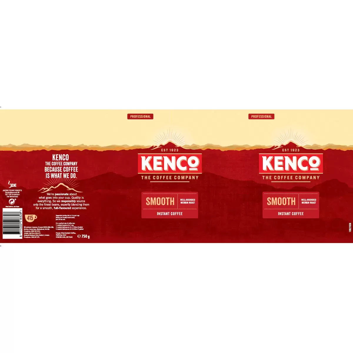 Kenco Smooth Instant Coffee Granules, 6 x 750g