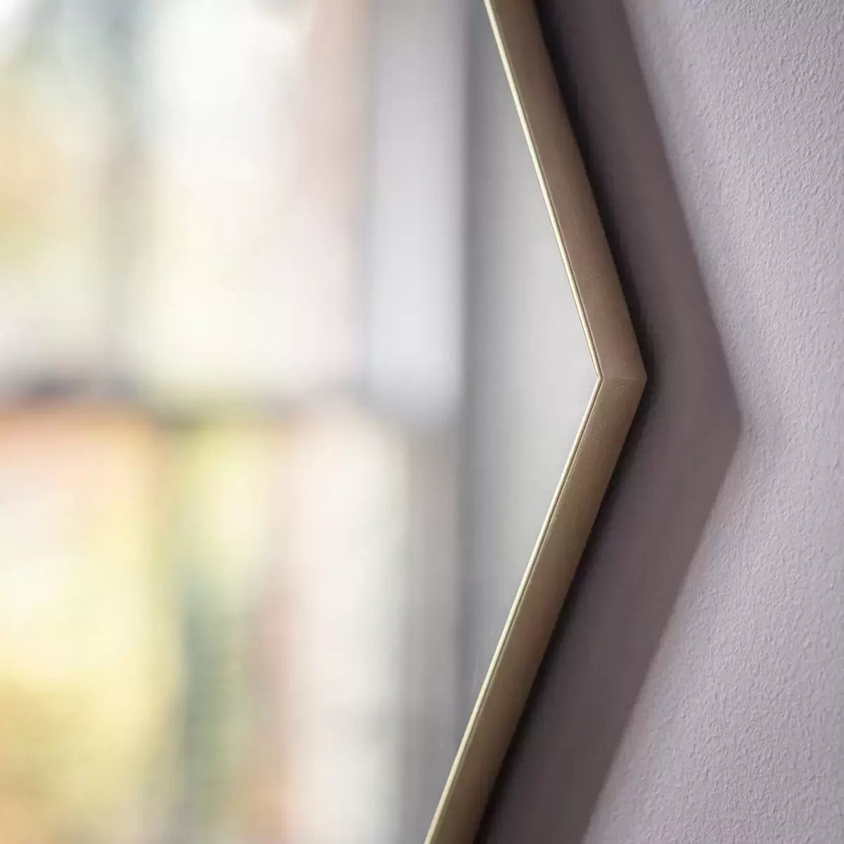 Gallery Bowie Champagne Octagon Mirror, 80cm