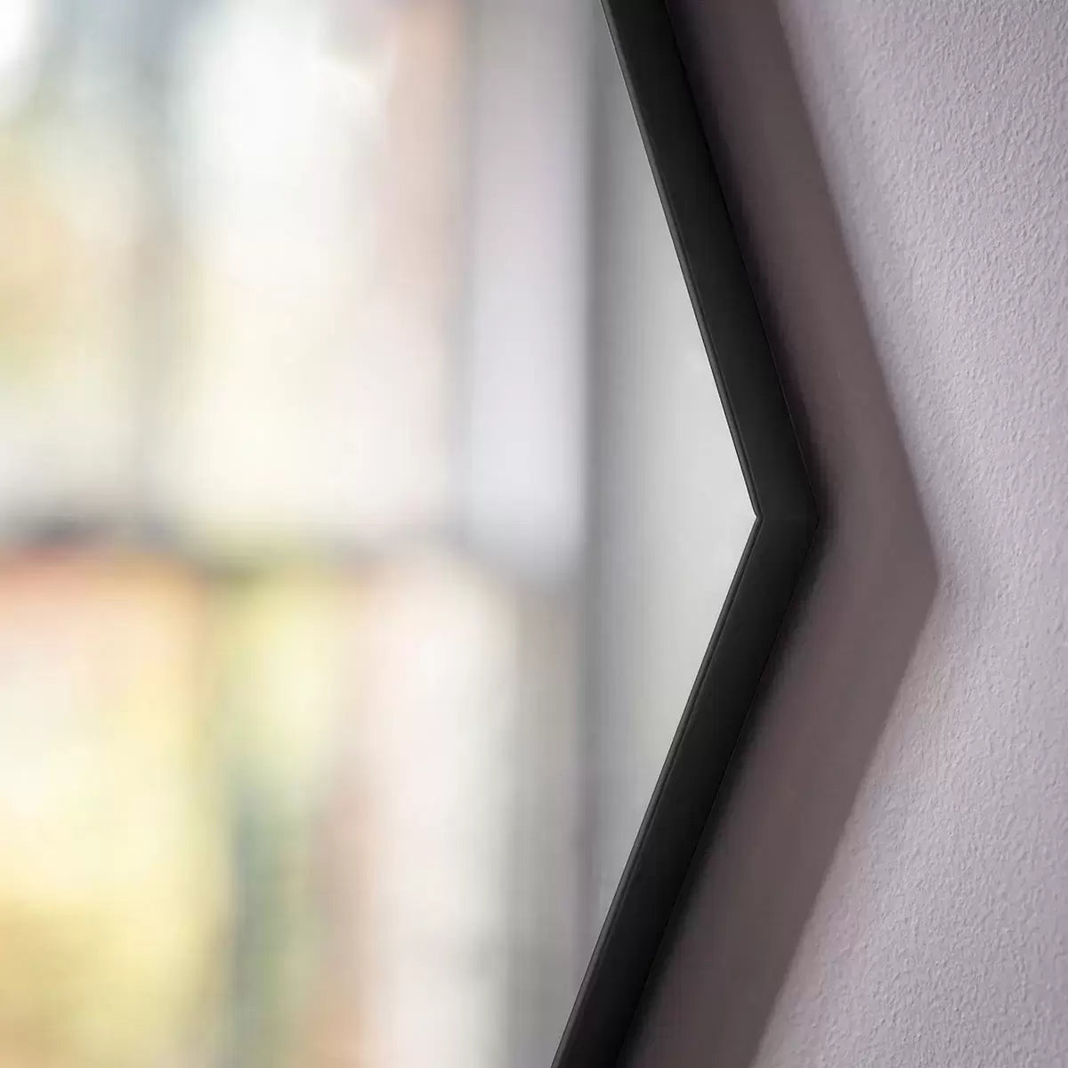 Gallery Bowie Black Octagon Mirror, 80cm