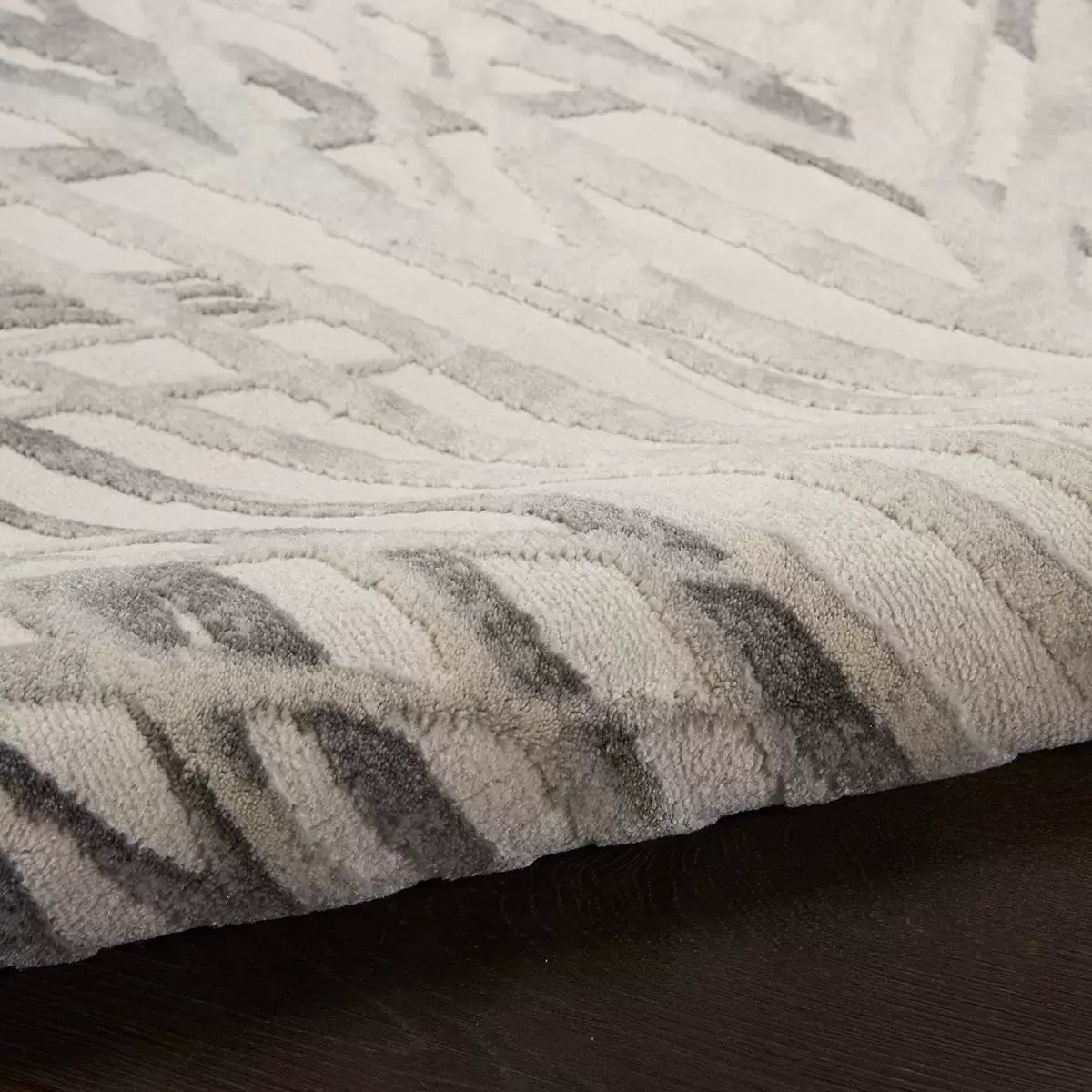 Rustic Textures Ivory & Grey Rug, 320 x 240 cm, view 3