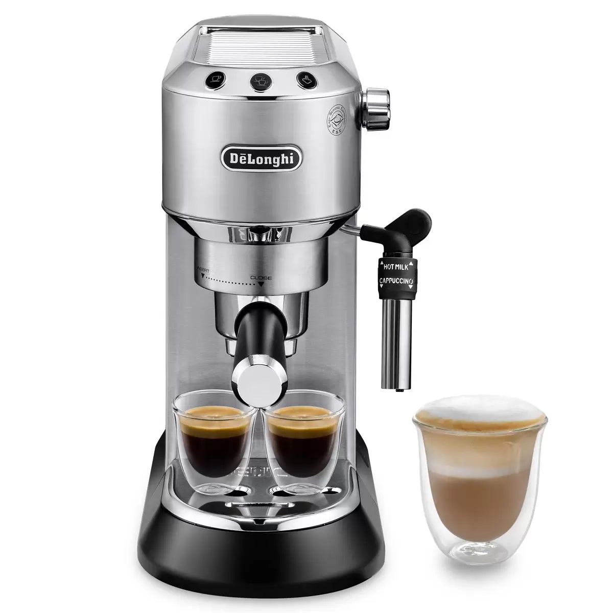 De'Longhi Dedica Barista Silver Pack Coffee Machine, view 3