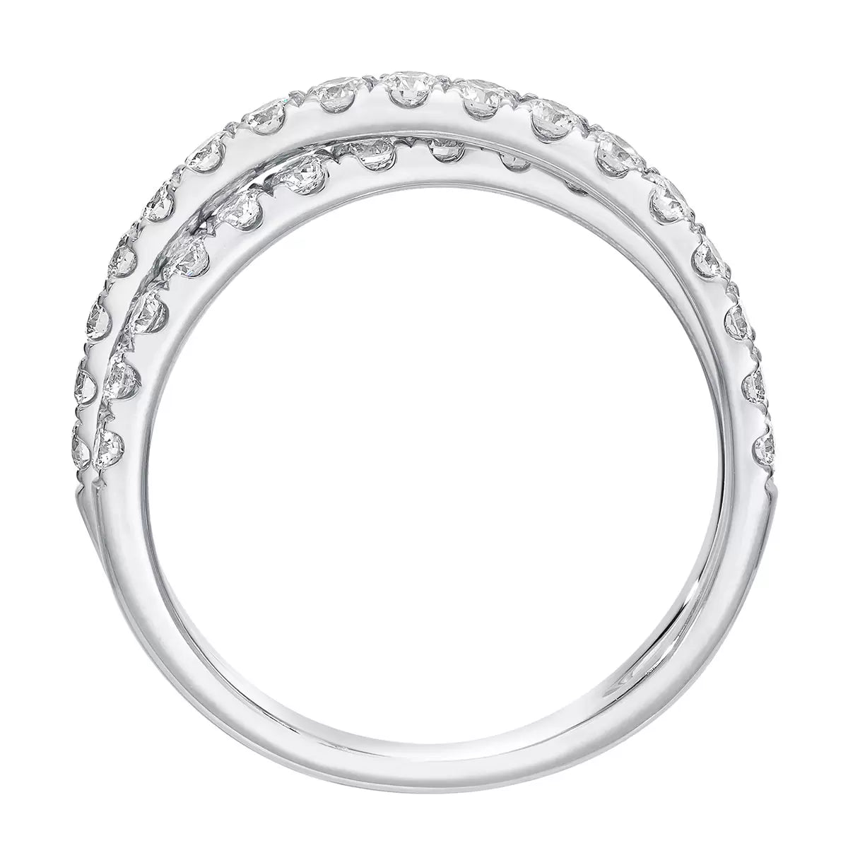 0.90ctw Round Brilliant Cut Diamond Ring, 14ct White Gold