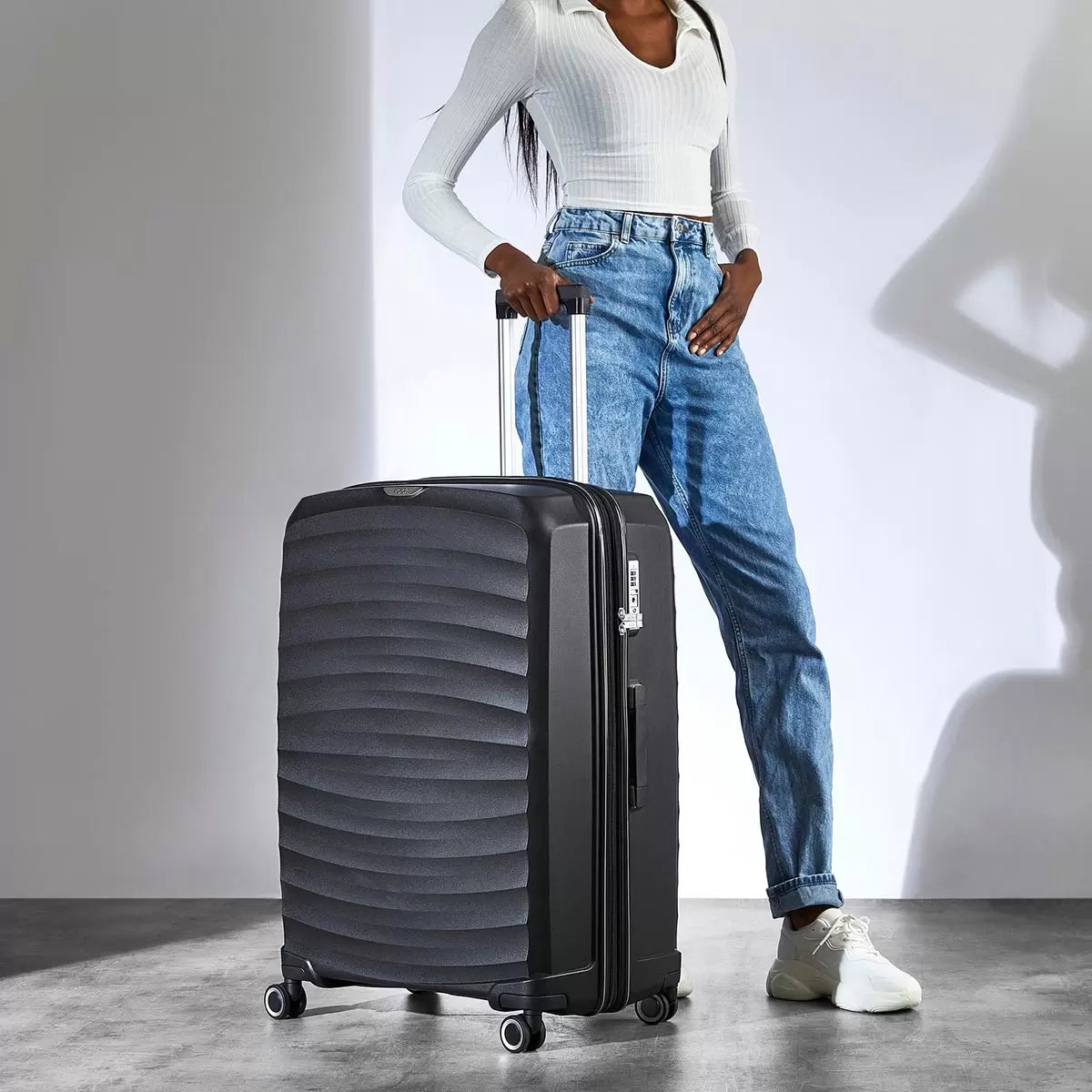 Rock Sunwave 3 Piece Hardside Luggage Set