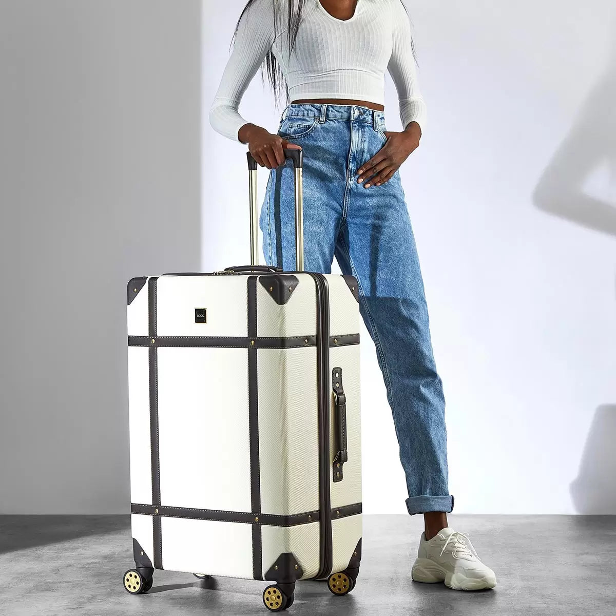 Rock Vintage 3 Piece Hardside Luggage Set