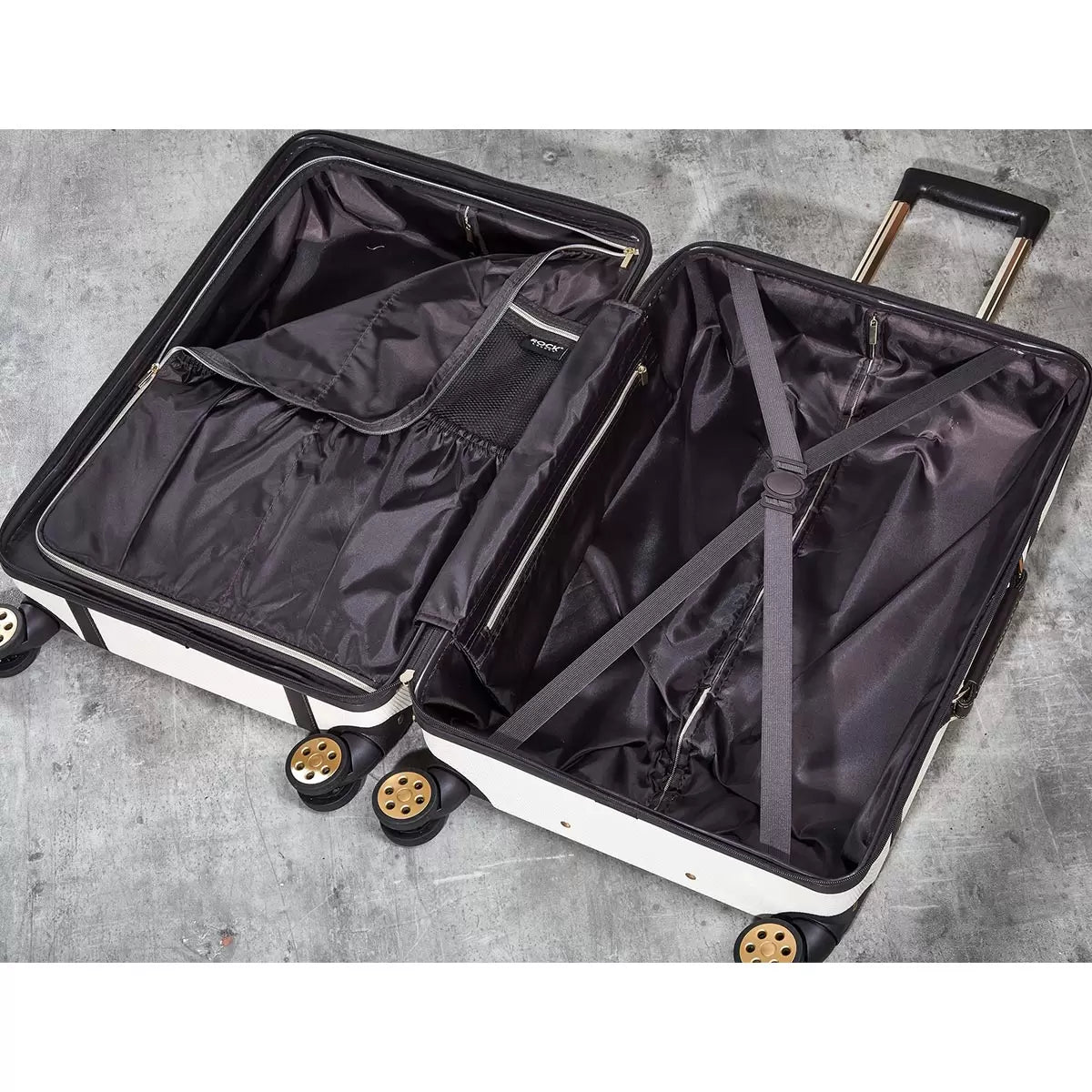 Rock Vintage 3 Piece Hardside Luggage Set