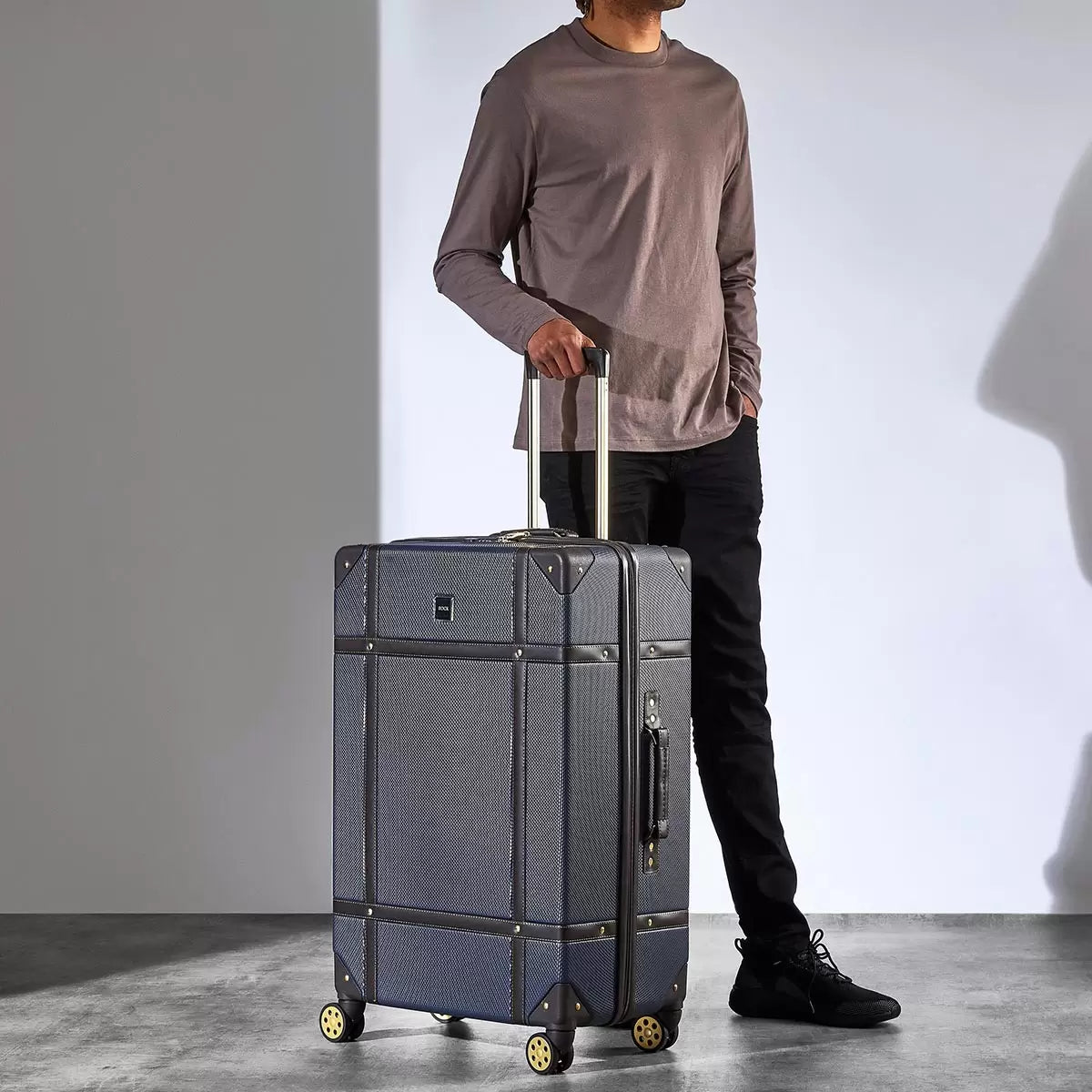 Rock Vintage 3 Piece Hardside Luggage Set
