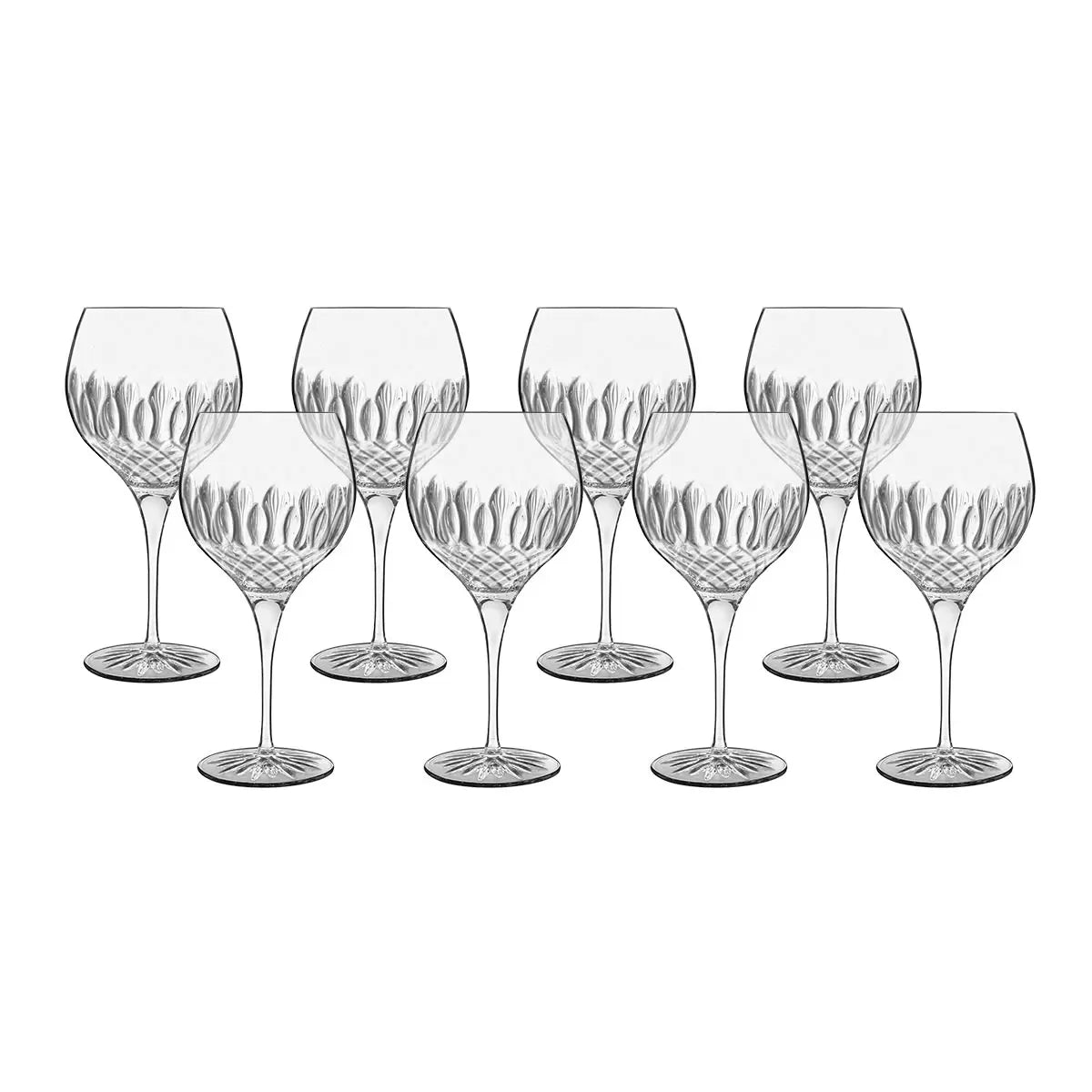 Luigi Bormioli Diamante Crystal Gin Glasses, 650ml, 8 Pack