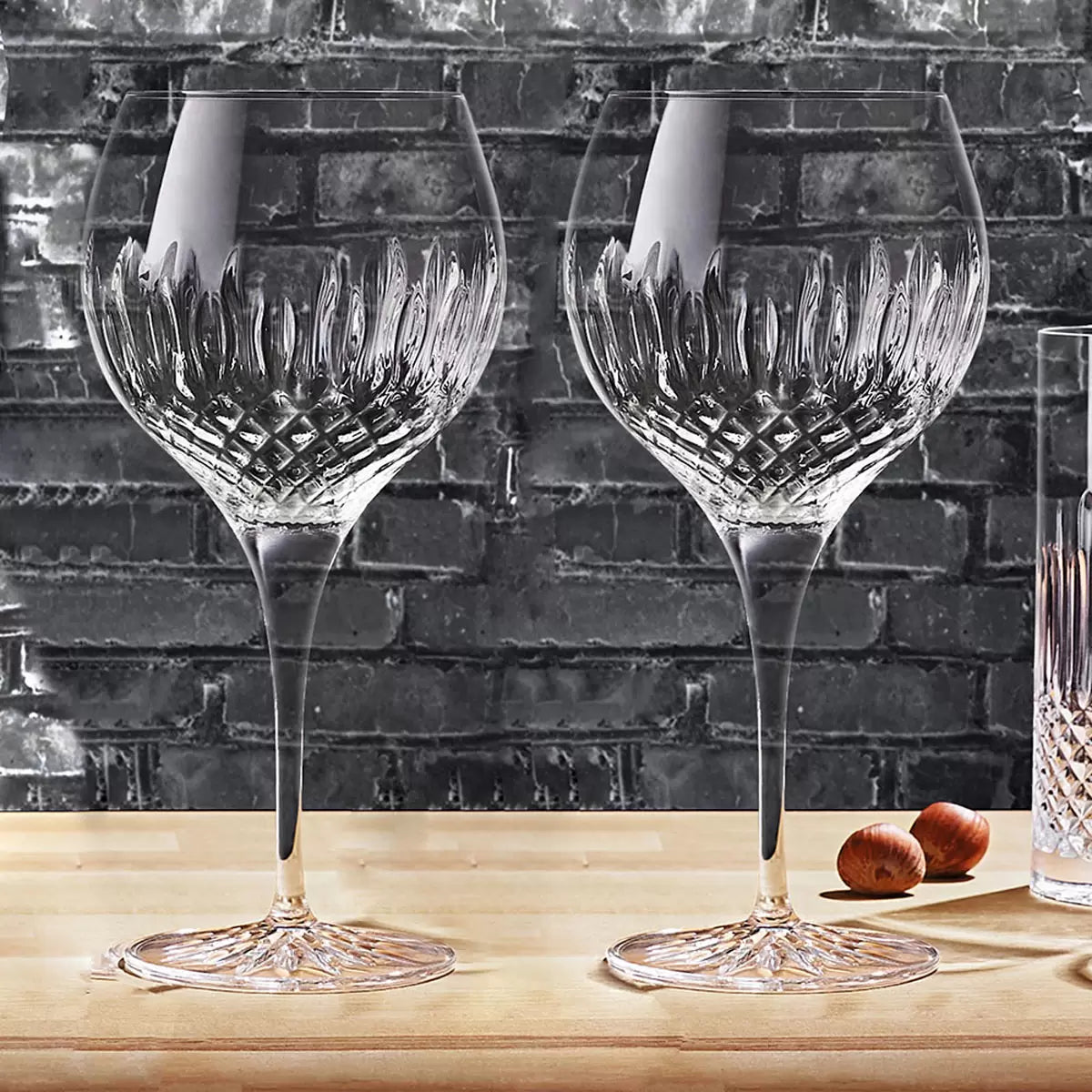 Luigi Bormioli Diamante Crystal Gin Glasses, 650ml, 8 Pack