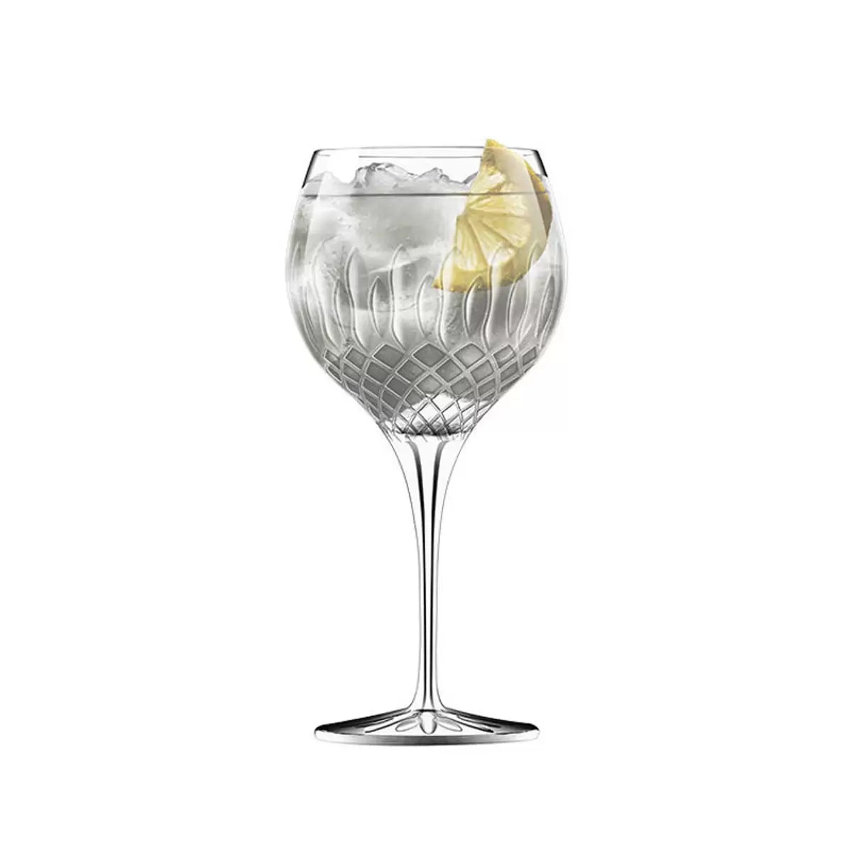 Luigi Bormioli Diamante Crystal Gin Glasses, 650ml, 8 Pack