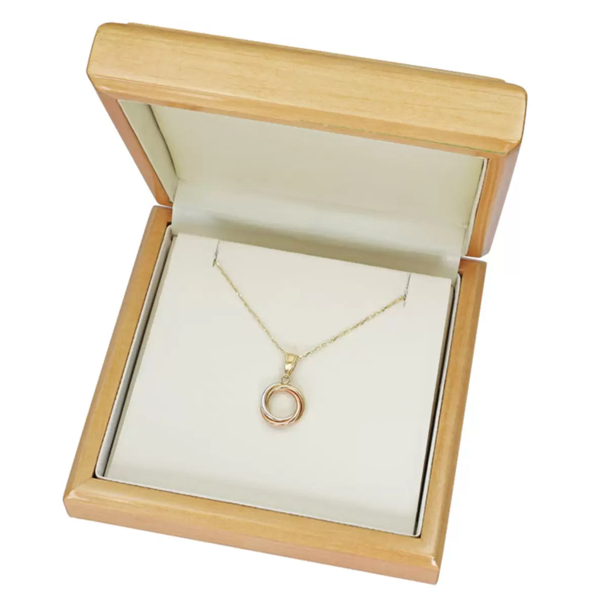 14ct Tri Colour Gold Knot Pendant