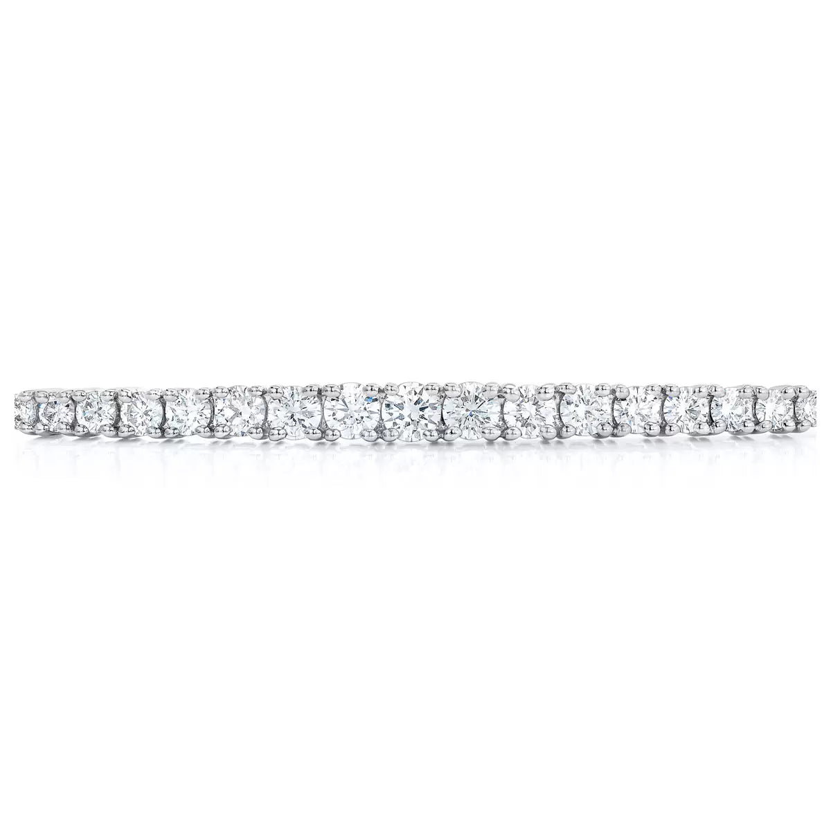 1.00ctw Round Brilliant Cut Diamond Bolo Bracelet, 14ct White Gold