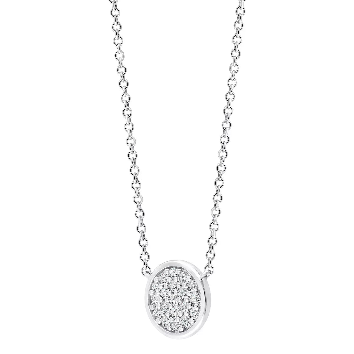 0.25ctw Round Brilliant Cut Diamond Pendant, 14ct White Gold