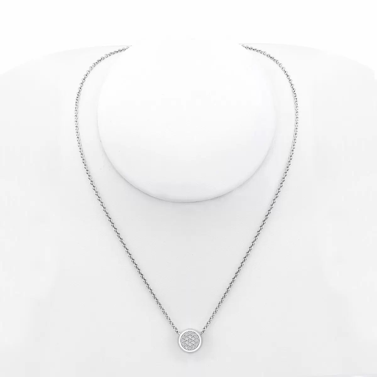 0.25ctw Round Brilliant Cut Diamond Pendant, 14ct White Gold