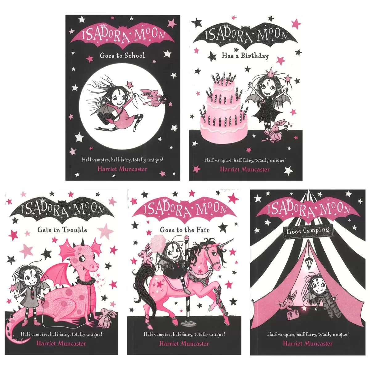 Isadora Moon 5 Book Collection, Harriet Muncaster (5+ Years)