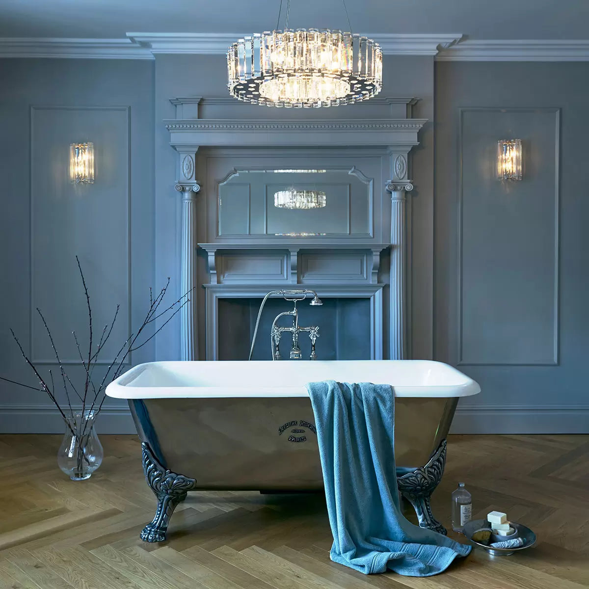 Kichler Crystal Skye 6 Light Chandelier 43cm