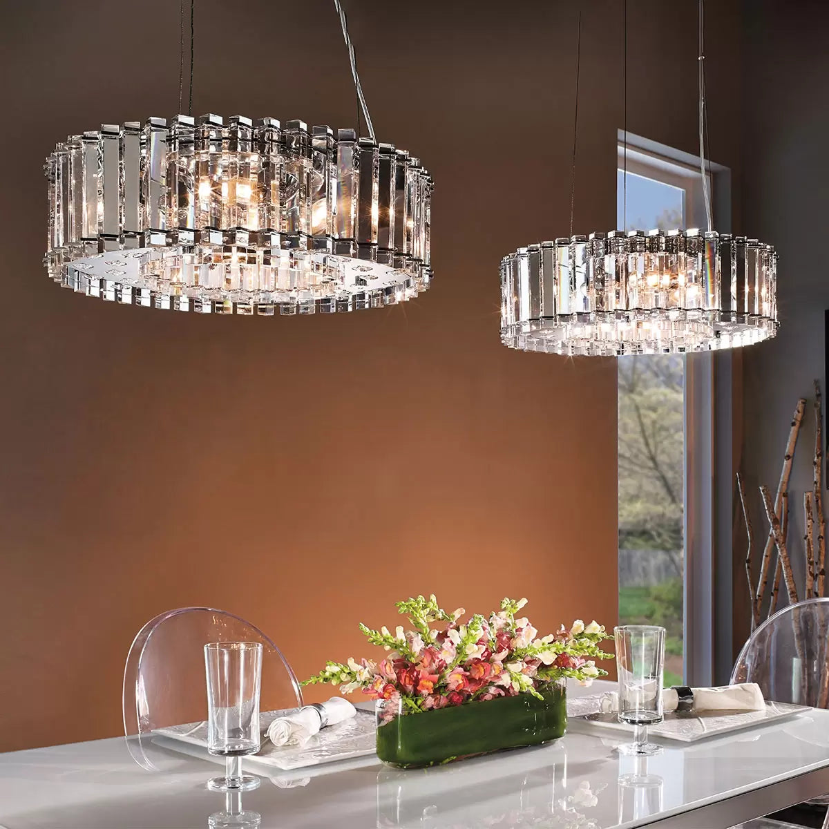 Kichler Crystal Skye 8 Light Chandelier 53 cm