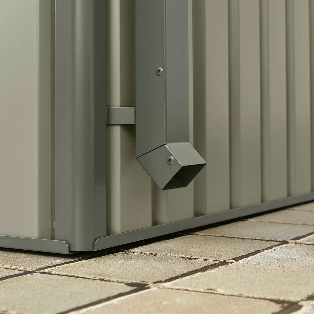 Stone Garden 10ft x 8ft (3m x 2.4m) Large Two Door Steel Shed