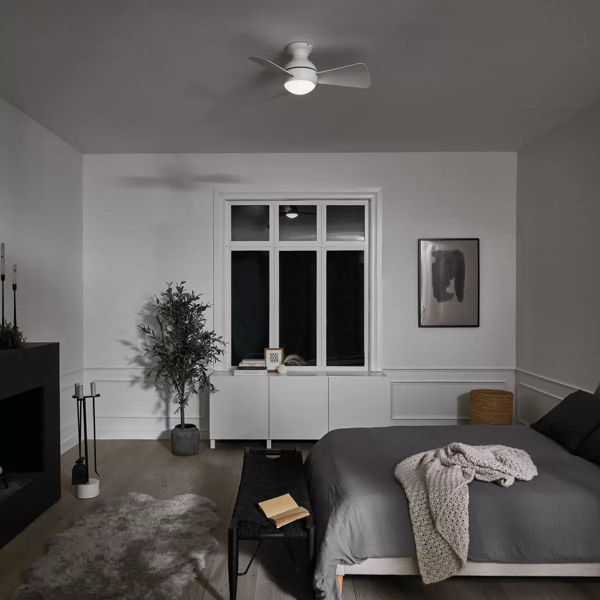 Kichler Sola 3 Blade (86cm) Indoor Ceiling Fan with AC Motor and Remote Control