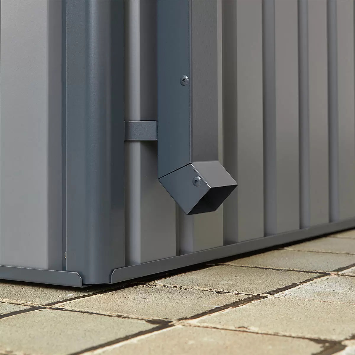 Stone Garden 10ft x 8ft (3m x 2.4m) Large Two Door Steel Shed