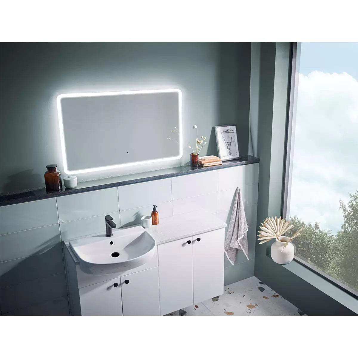 Tavistock Elysium 1000 Back Lit Mirror with Demister and Sensor Control, 100