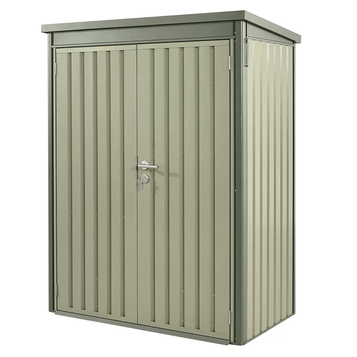 Stone Garden 4ft 7" x 2ft 6" (1.45 x 0.8m) Vertical 1, 887 Litre Steel Shed in 2