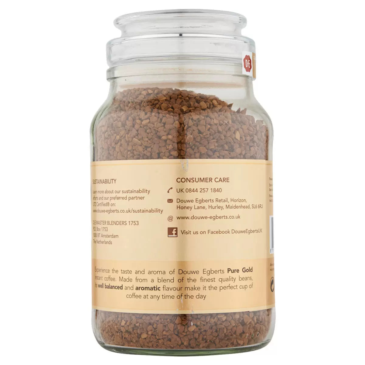 Douwe Egberts Pure Gold Coffee Granules, 6 x 400g