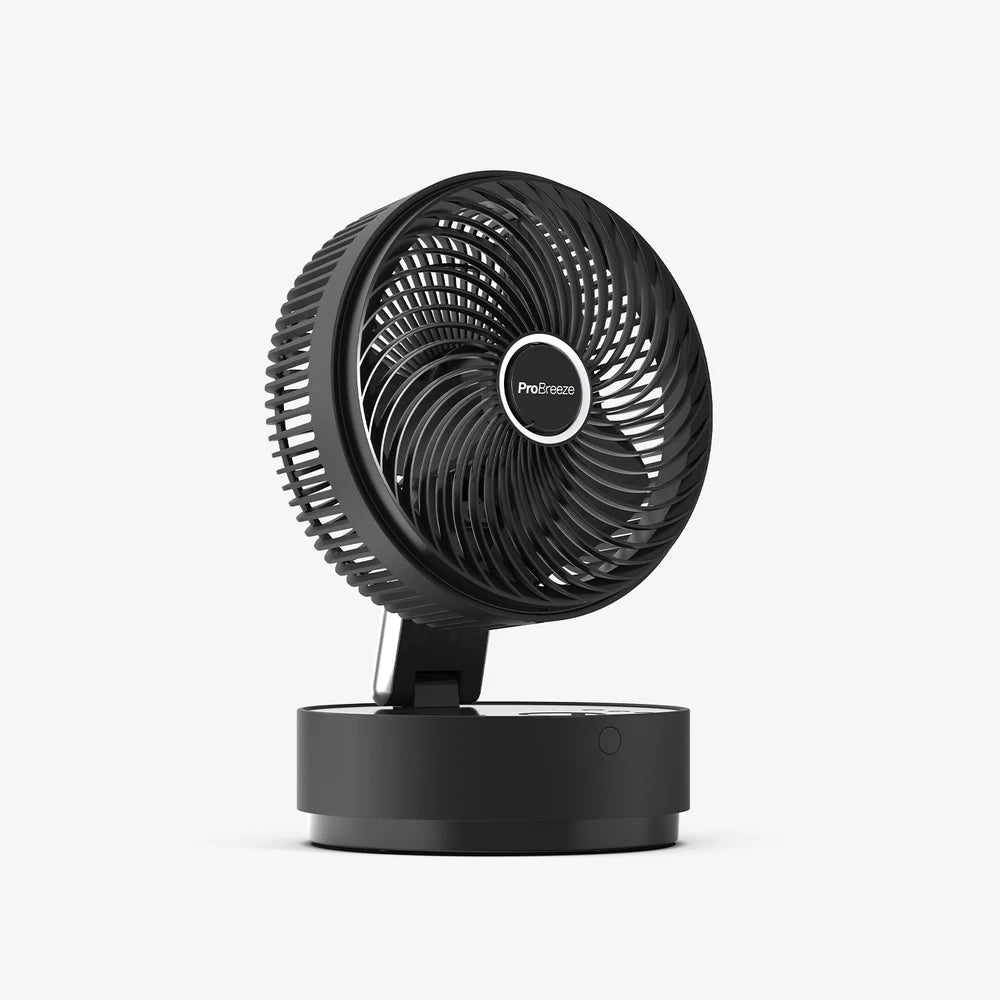 ProBreeze 8" Turbo Desk Fan with 24 Speeds, 4 Operating Modes and 12 Hour Timer - Black