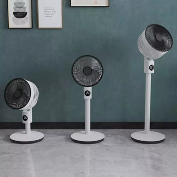 Meaco Sefte 10 inch 3 in 1 Pedestal Air Circulator Fan White