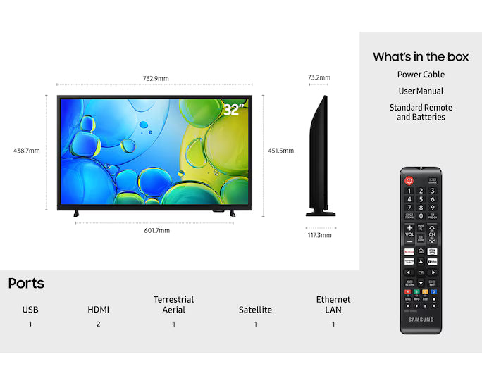 Samsung 32" Full HD F6000 Smart TV (2025)
